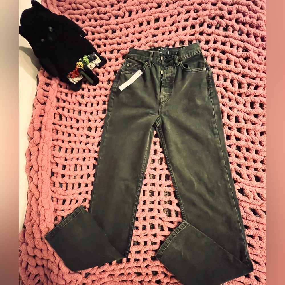 ASOS Cotton Blend 90’s Straight Leg Tall Black